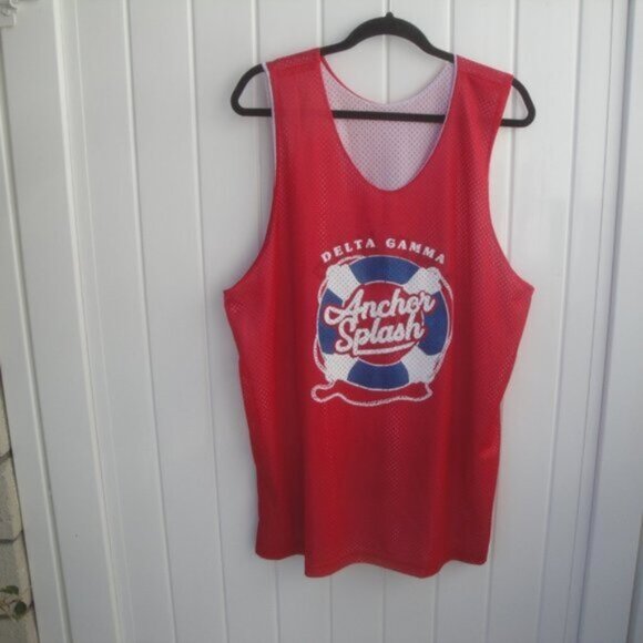 Delta Gamma  aka DG Reversible Tank Top Large Back to College Wear - Picture 1 of 5